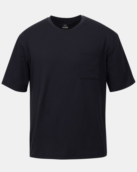 男士UA Meridian Pocket短袖T恤 in Black image number 5